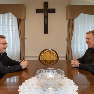 Kardinal Bozanić primio novoizabranog provincijala Hrvatske provincije sv. Jeronima franjevaca konventualaca